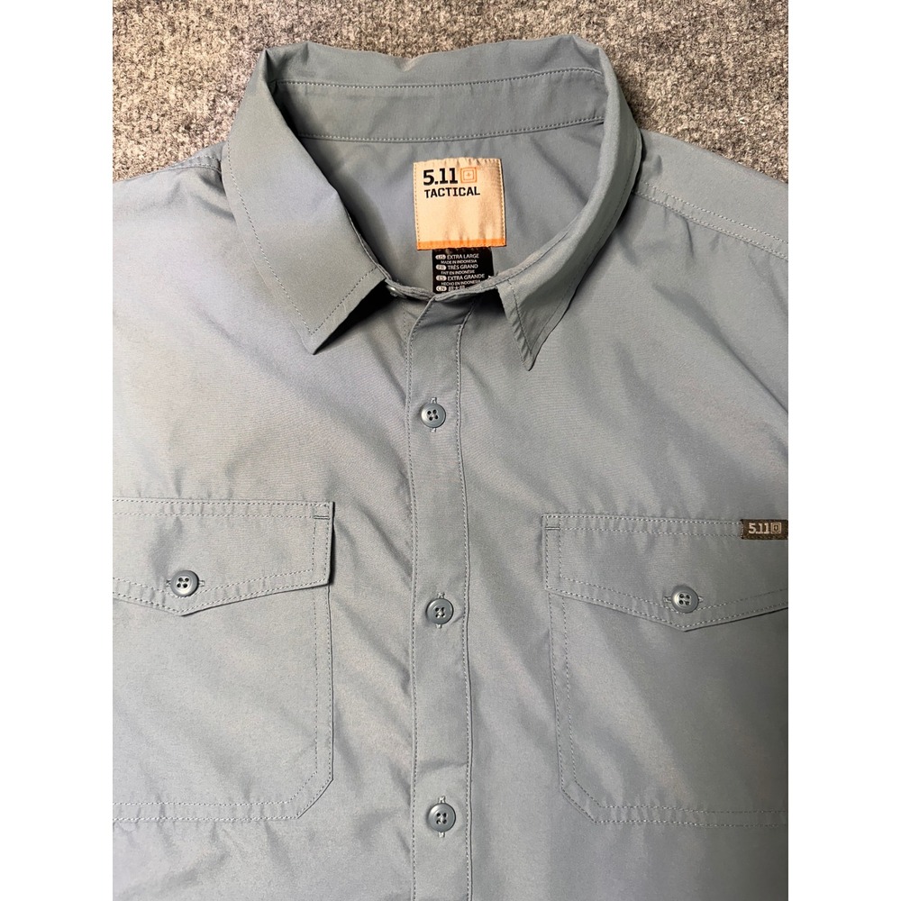 5.11 Tactical Freedom Flex Shirt Mens XL Gray Long Sleeve UPF 50+ Mesh Vents